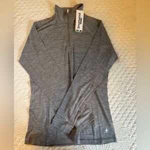 Smartwool 1/4 zip merino wool baselayer